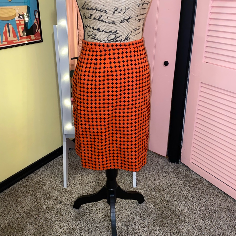 Vintage Red Pencil Skirt
